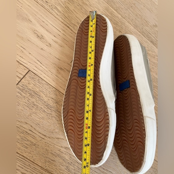 KEDS Double Decker Slip On Sneaker Perforated Faux Leather Perforated Metallic - Picture 14 of 15